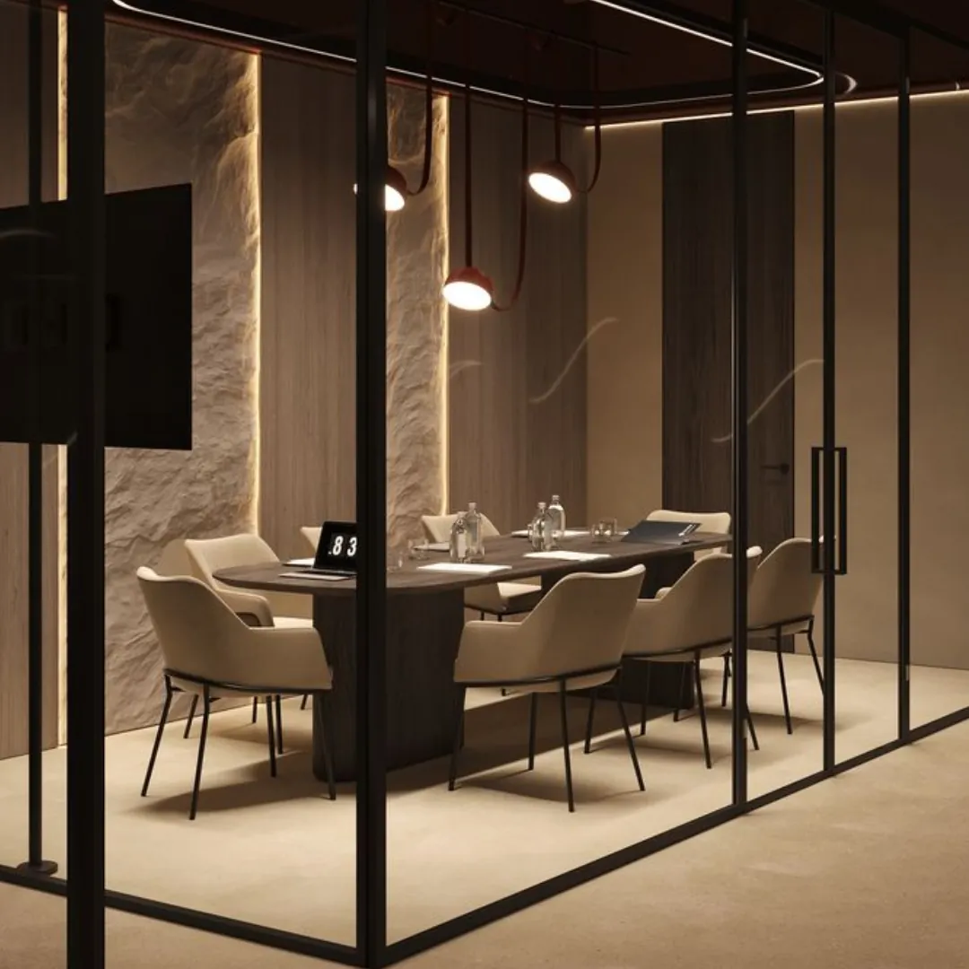 Salle de réunion d'un bureau propre à Aoste