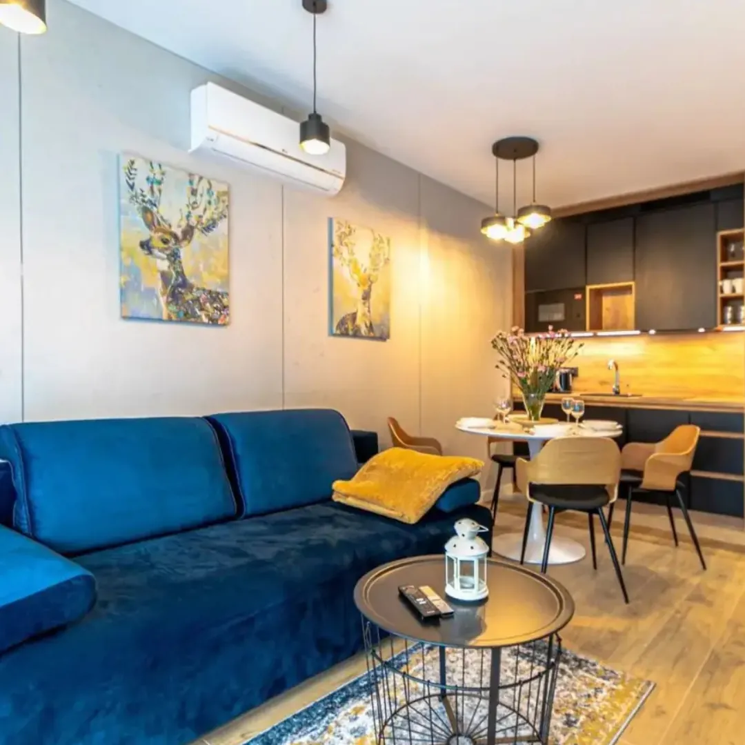 Salon d'un appartement propre à Aoste